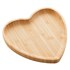 Bandeja De Bambu Coração Heart 17x16,5x1,5cm - Lyor