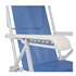 Cadeira Reclinável 8 Posições Alumínio Azul