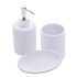 Conjunto 3pc Banheiro de Ceramica Lille Branco