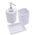 Conjunto 3pc para banheiro de Ceramica Antibes Branco