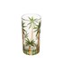 Jogo 6 Copos Altos Cristal Palm Tree Handpaint 330ml Wolff