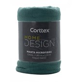 Manta Microfibra Home Design Verde 2,20X2,40 Corttex King